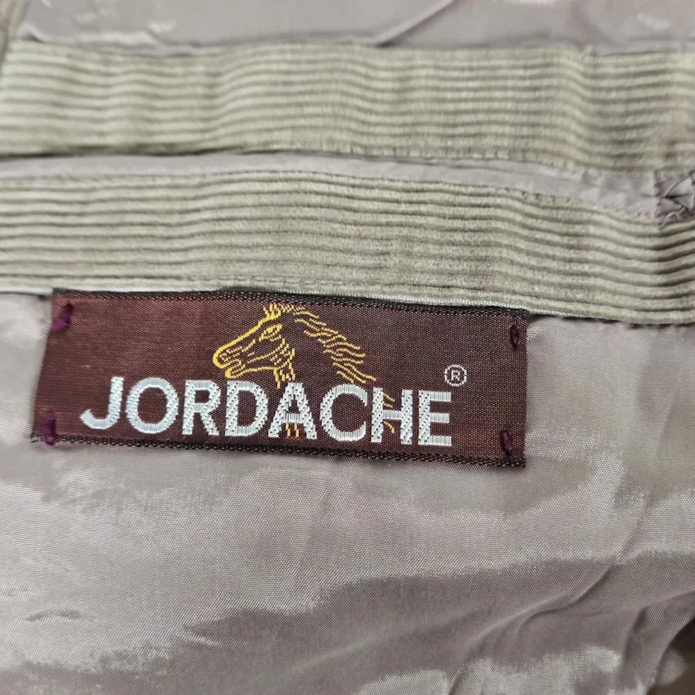 Vintage Jordache Mens‎ 46R Corduroy Sport Coat Blazer Brown Jacket